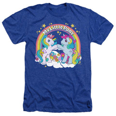 My Little Pony Unicorn Fist Bump Men's 30/1 Heather 60 40 Poly Short-Sleeve T-Shirt