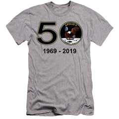 NASA Apollo 11 50th Men's Ultra-Soft 30/1 Cotton Slim Short-Sleeve T-Shirt