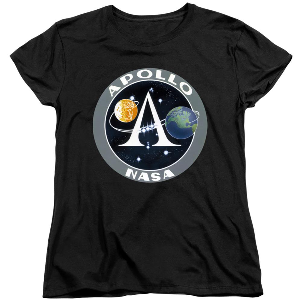 NASA Apollo Space Program Patch Women's 18/1 Cotton Short-Sleeve T-Shirt