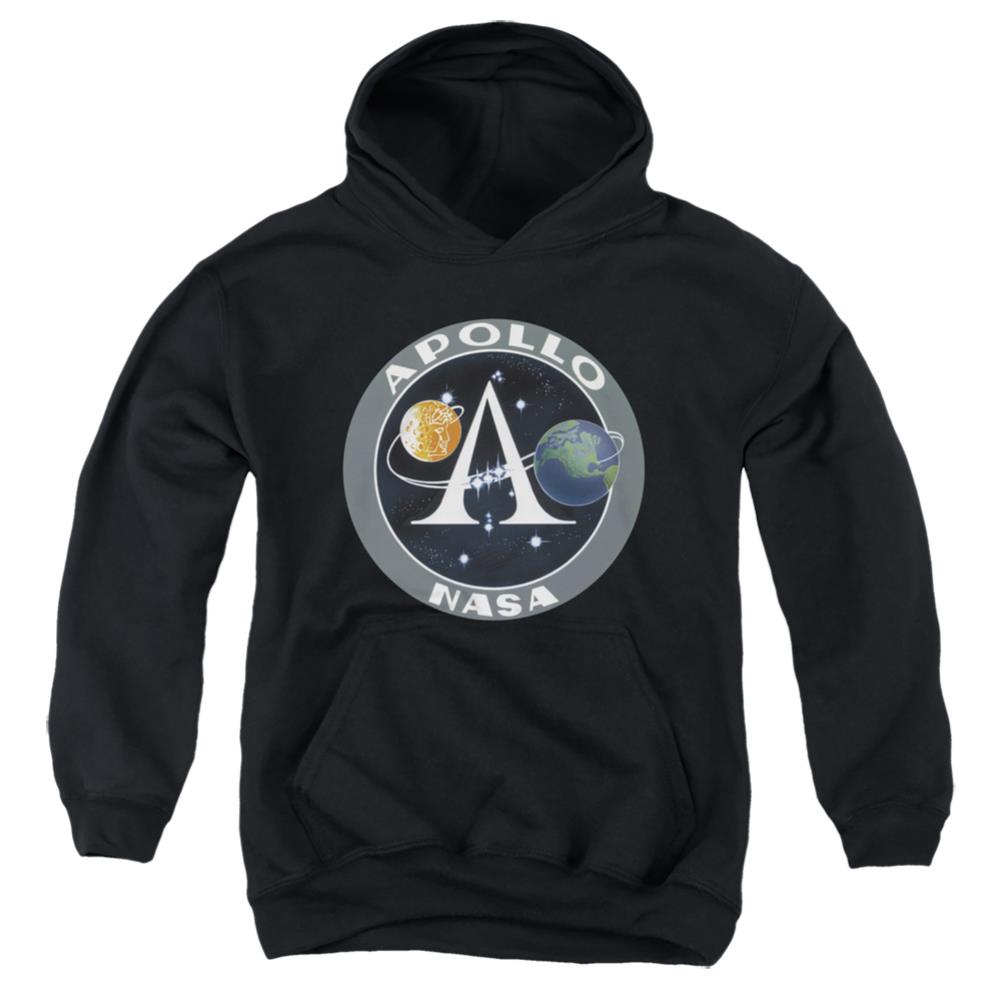 NASA Apollo Space Program Patch Youth Cotton Poly Pull-Over Hoodie