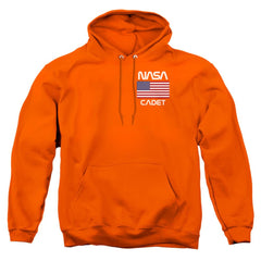 NASA Cadet American Flag Men's Pull-Over 75 25 Poly Hoodie