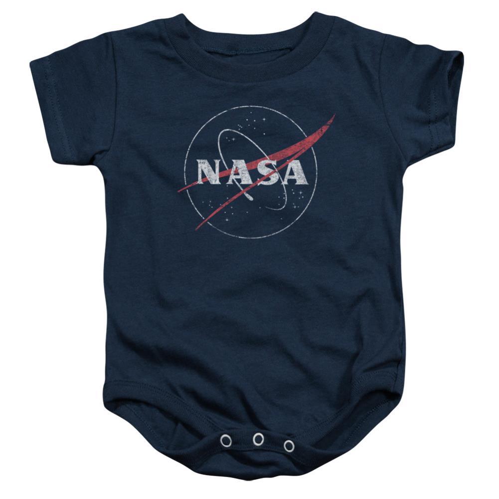 NASA Distressed Logo Infant's Cotton SS Snapsuit