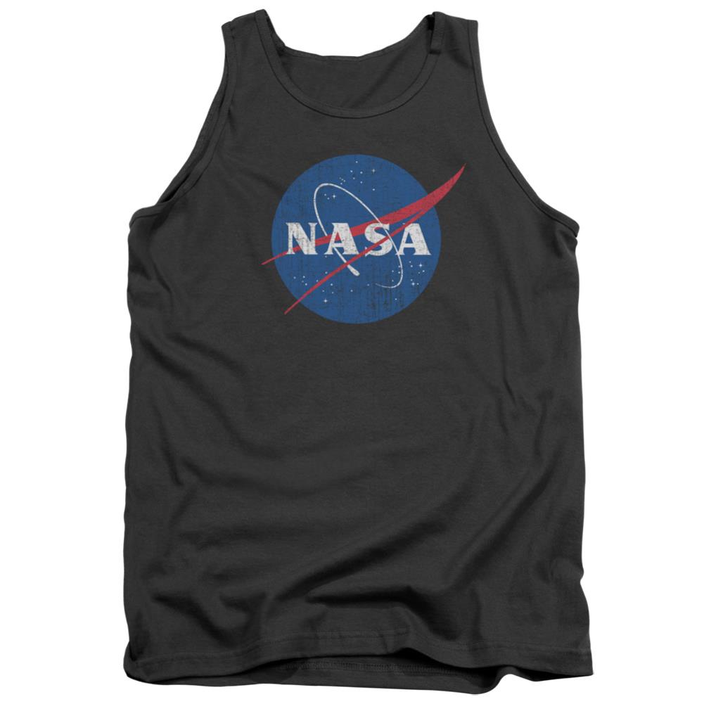 NASA Meatball Logo Distressed Men's 18/1 Cotton Tank Top