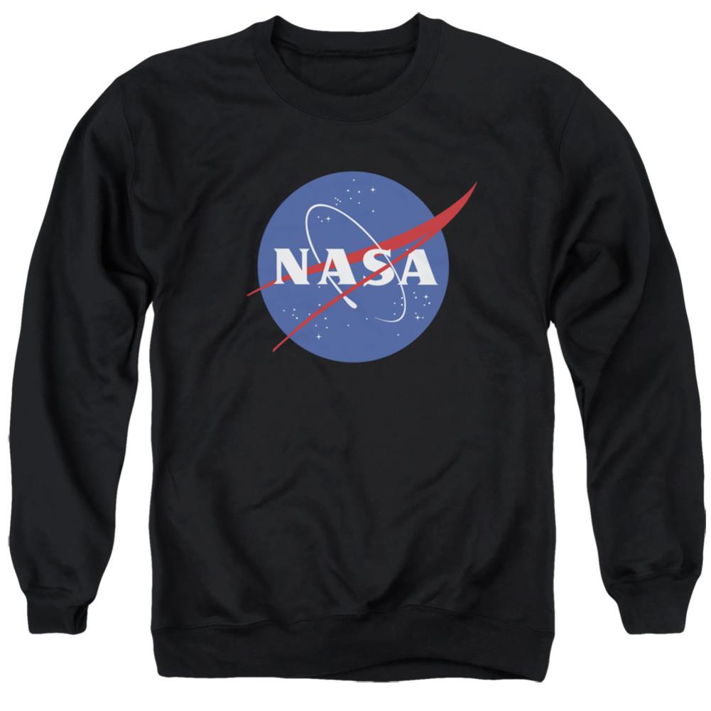 NASA Meatball Logo Men's Crewneck 50 50 Poly Long-Sleeve T-Shirt