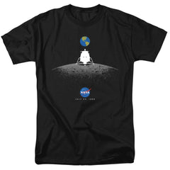 NASA Moon Landing Simple Men's 18/1 Cotton Short-Sleeve T-Shirt