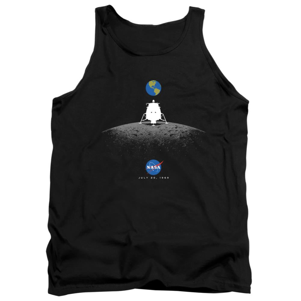 NASA Moon Landing Simple Men's 18/1 Cotton Tank Top