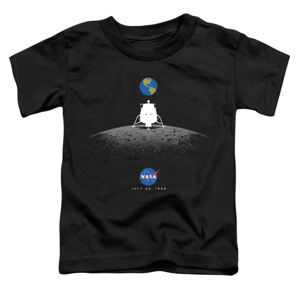 NASA Moon Landing Simple Toddler 18/1 Cotton Short-Sleeve T-Shirt