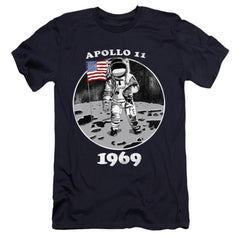 NASA Not Fake Men's Ultra-Soft 30/1 Cotton Slim Short-Sleeve T-Shirt