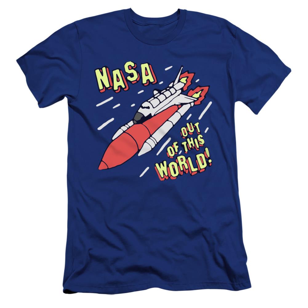 NASA Out Of This World Men's Ultra-Soft 30/1 Cotton Slim Short-Sleeve T-Shirt