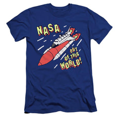 NASA Out Of This World Men's Ultra-Soft 30/1 Cotton Slim Short-Sleeve T-Shirt
