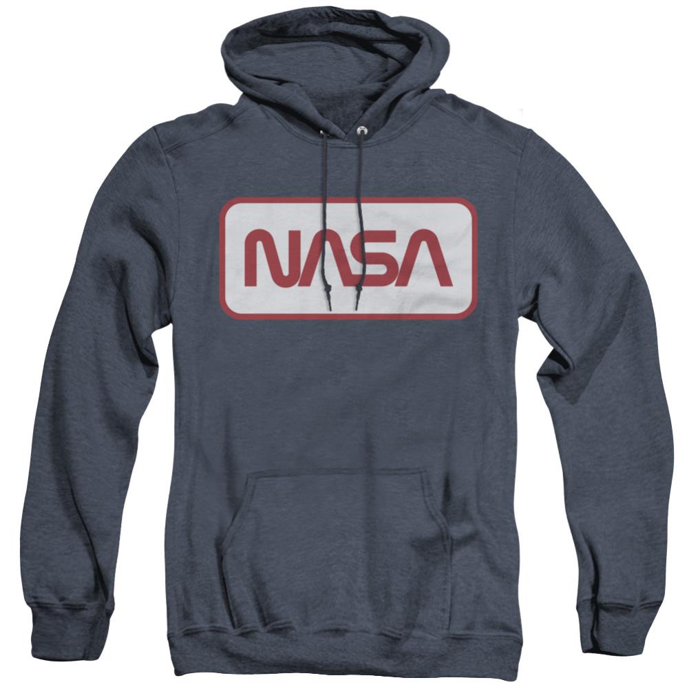 NASA Rectagular Worm Logo Men's Pull-Over Hoodie
