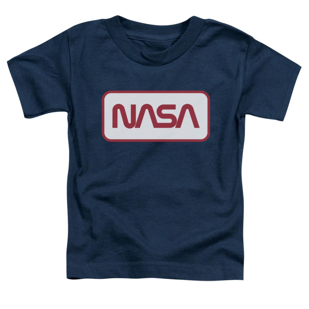 NASA Rectagular Worm Logo Toddler 18/1 Cotton Short-Sleeve T-Shirt