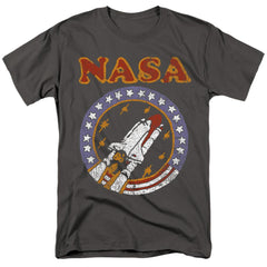 NASA Retro Shuttle Men's 18/1 Cotton Short-Sleeve T-Shirt