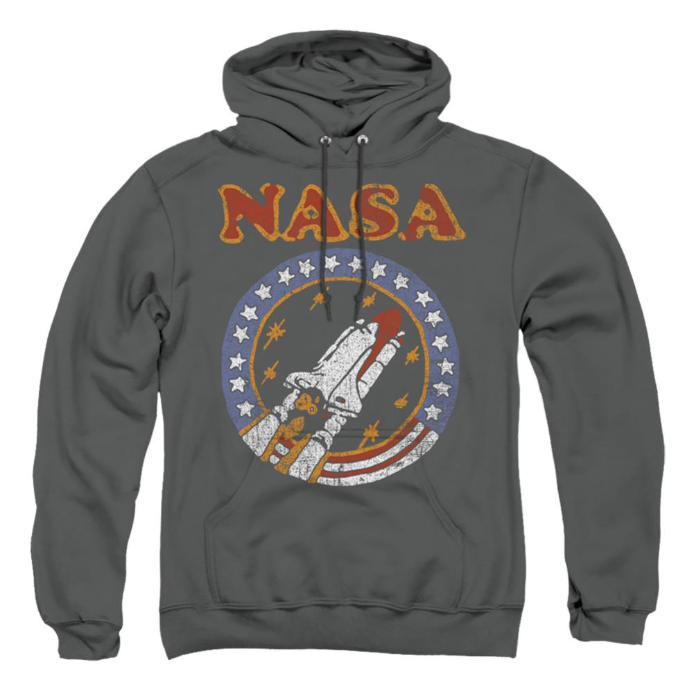 NASA Retro Shuttle Men's Pull-Over 75 25 Poly Hoodie