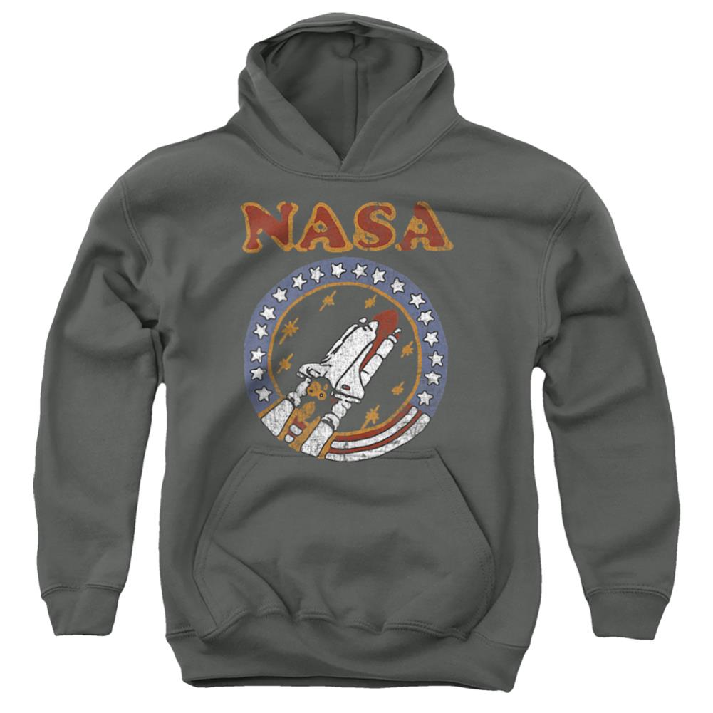 NASA Retro Shuttle Youth Cotton Poly Pull-Over Hoodie