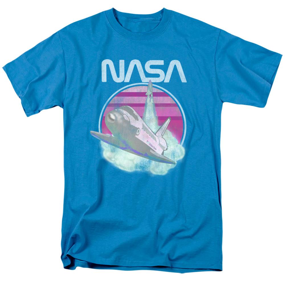 NASA Shuttle Launch Men's 18/1 Cotton Short-Sleeve T-Shirt