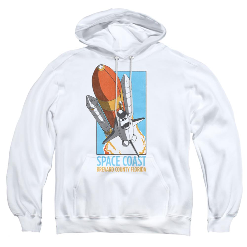 NASA Space Coast Men's Pull-Over 75 25 Poly Hoodie