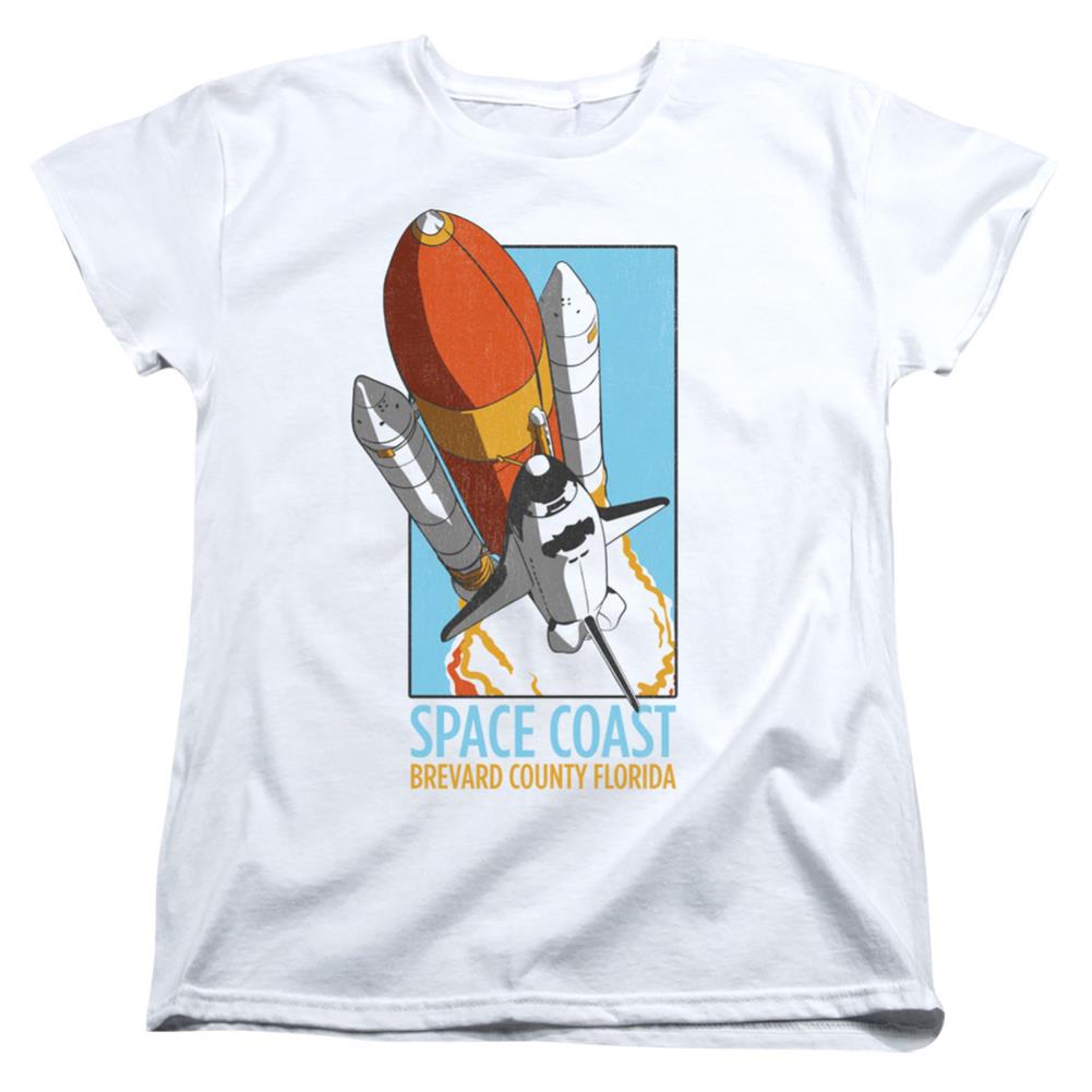 NASA Space Coast Women's 18/1 Cotton Short-Sleeve T-Shirt