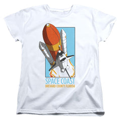 NASA Space Coast Women's 18/1 Cotton Short-Sleeve T-Shirt