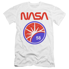 NASA Stars Men's Ultra-Soft 30/1 Cotton Slim Short-Sleeve T-Shirt