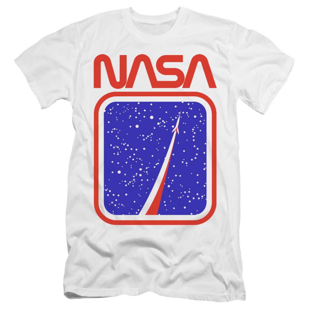 NASA To The Stars Men's Ultra-Soft 30/1 Cotton Slim Short-Sleeve T-Shirt