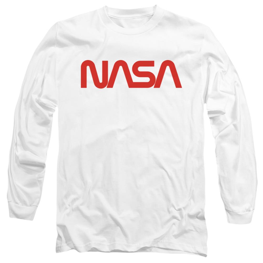 NASA Worm Logo Men's 18/1 Cotton Long-Sleeve T-Shirt