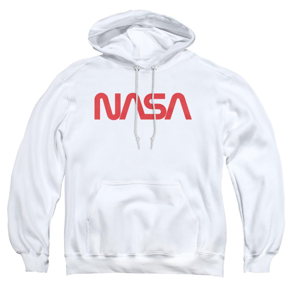 NASA Worm Logo Men's Pull-Over 75 25 Poly Hoodie