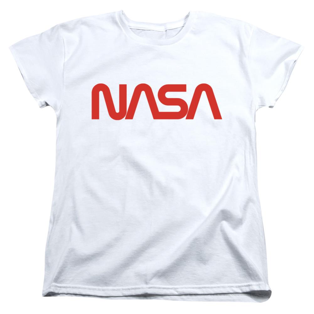 NASA Worm Logo Women's 18/1 Cotton Short-Sleeve T-Shirt