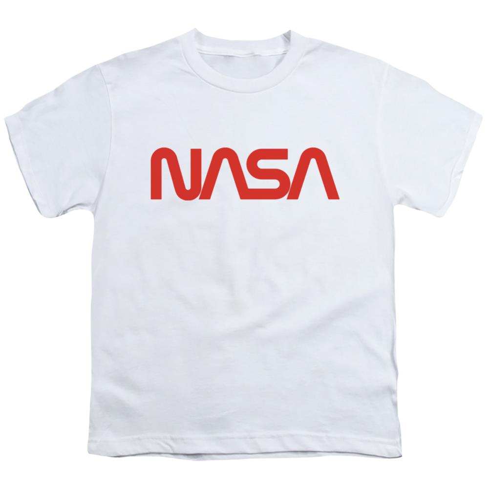 NASA Worm Logo Youth 18/1 100% Cotton Short-Sleeve T-Shirt