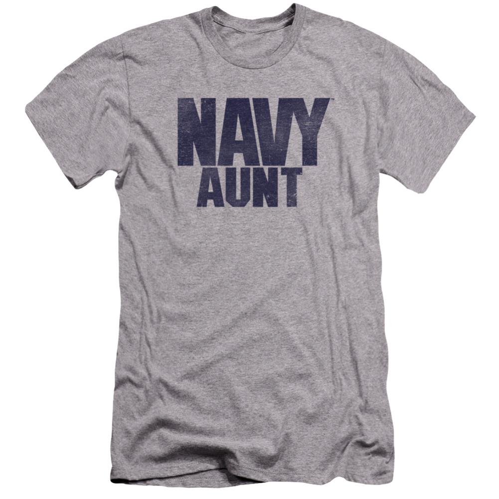 Navy Aunt Men's Ultra-Soft 30/1 Cotton Slim Short-Sleeve T-Shirt