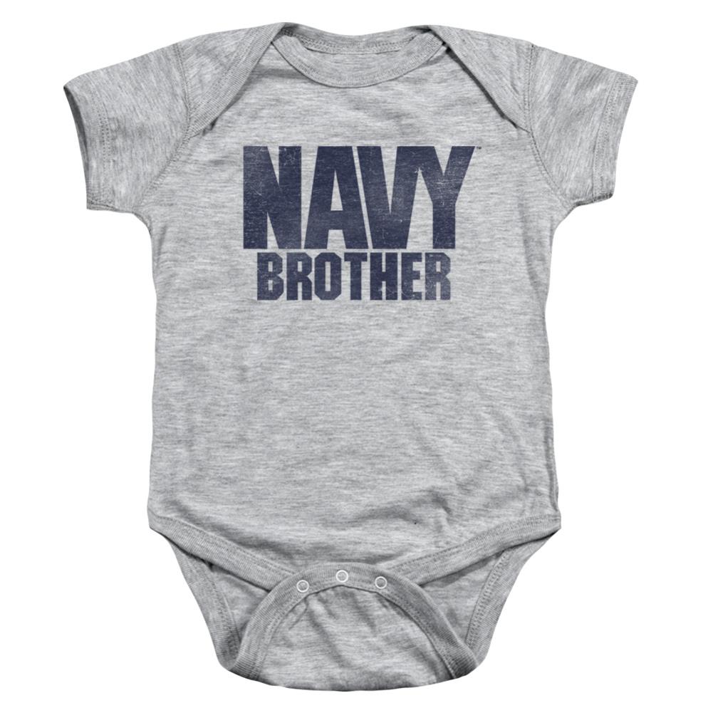 Navy Brother Infant's Cotton SS Snapsuit
