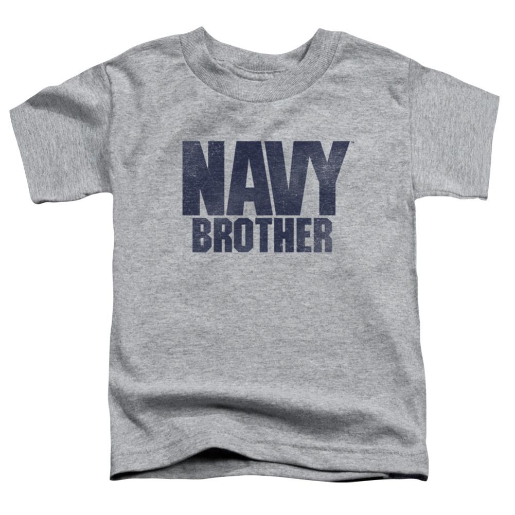 Navy Brother Toddler 18/1 Cotton Short-Sleeve T-Shirt