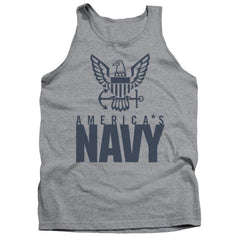 Navy Eagle Logo Men's 18/1 Cotton Tank Top