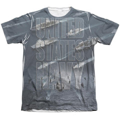 Navy Fleet Men's Regular Fit Poly Cotton Short-Sleeve T-Shirt