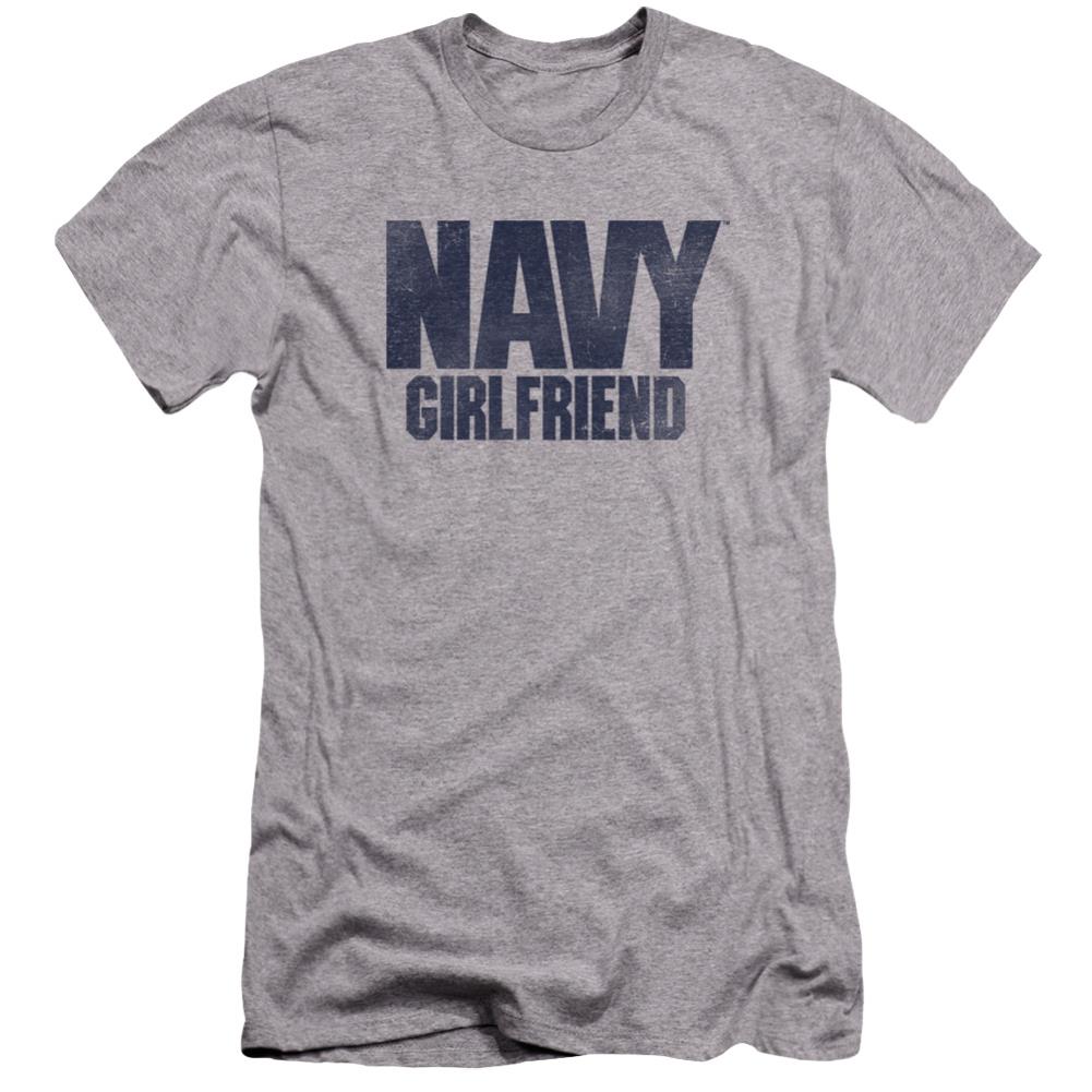 Navy Girlfriend Men's Ultra-Soft 30/1 Cotton Slim Short-Sleeve T-Shirt
