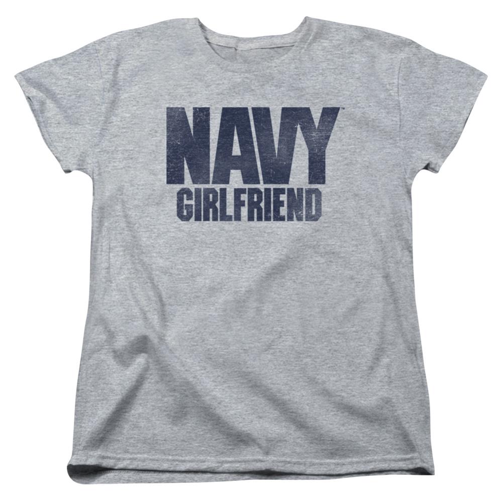 Navy Girlfriend Women's 18/1 Cotton Short-Sleeve T-Shirt