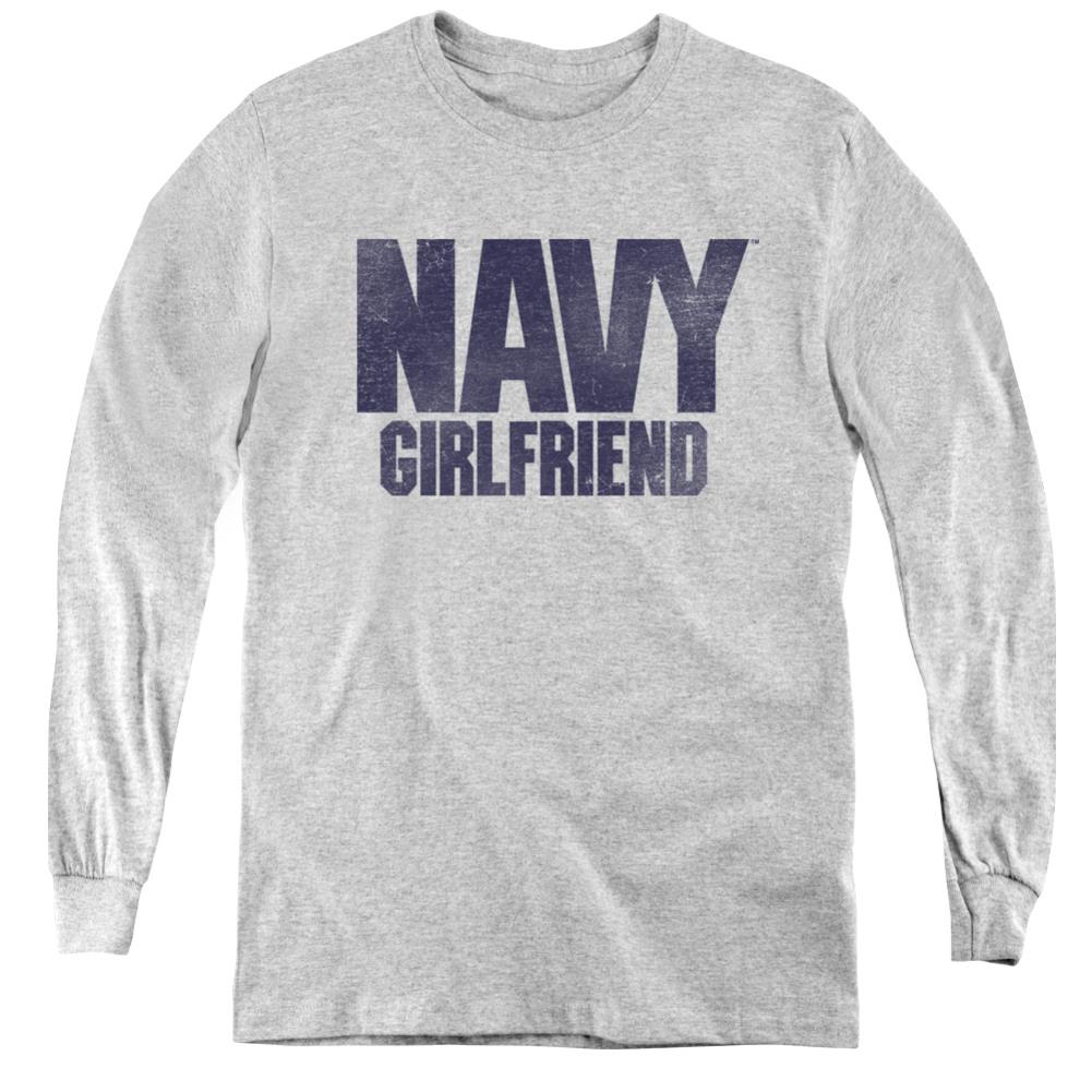 Navy Girlfriend Youth Long-Sleeve T-Shirt