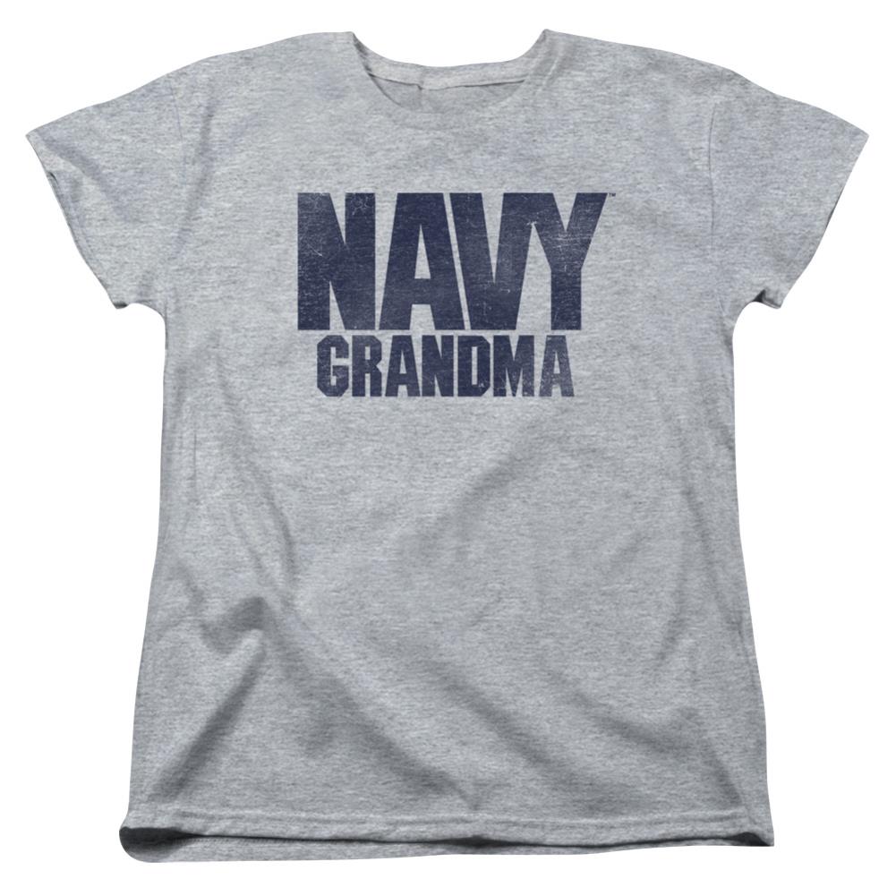 Navy Grandma Women's 18/1 Cotton Short-Sleeve T-Shirt