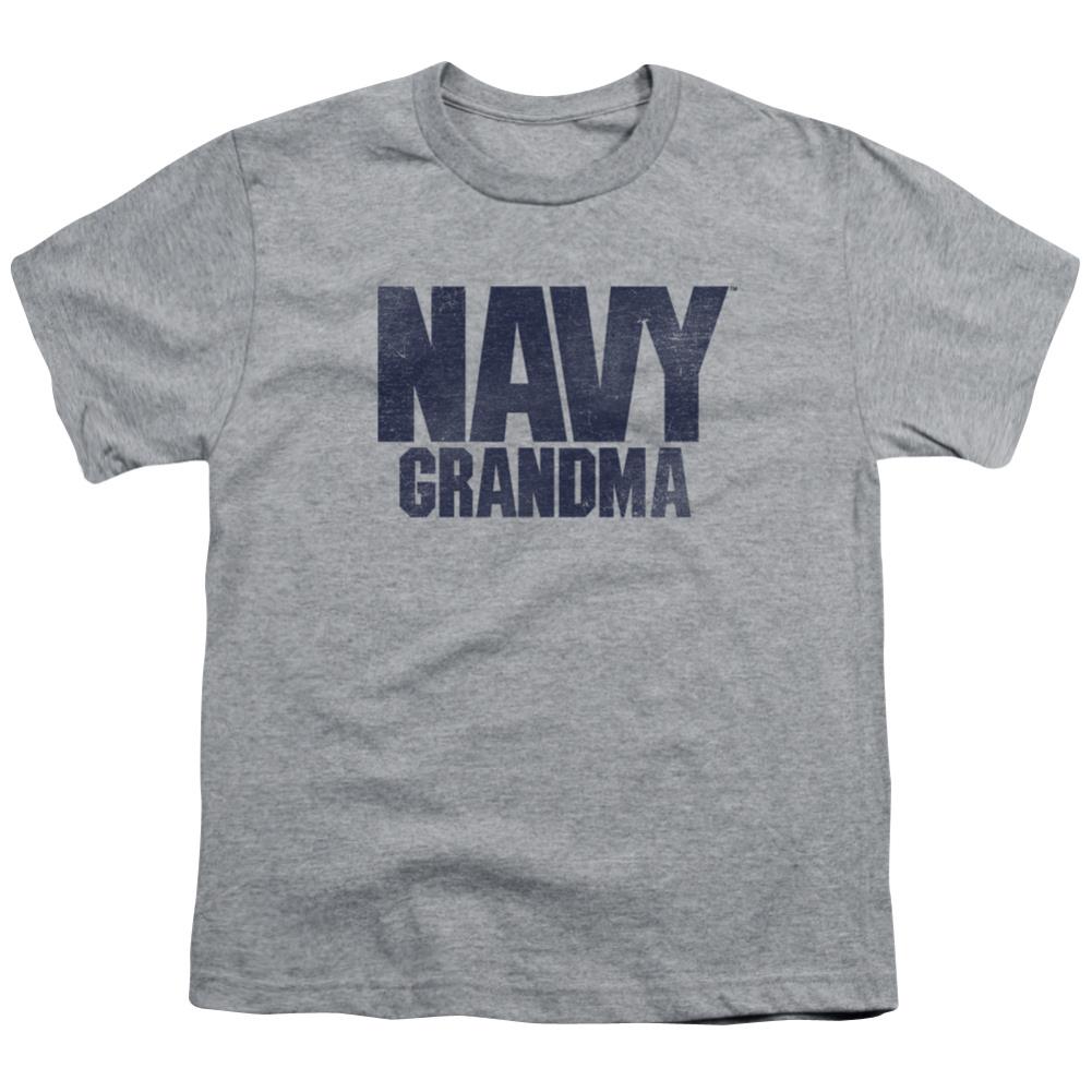 Navy Grandma Youth 18/1 100% Cotton Short-Sleeve T-Shirt