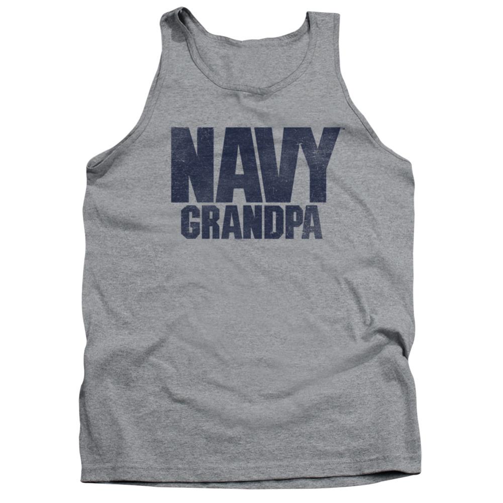 Navy Grandpa Men's 18/1 Cotton Tank Top