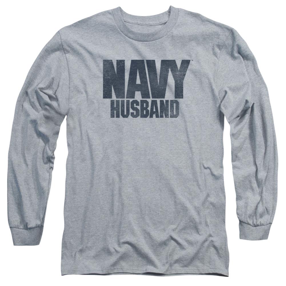Navy Husband Men's 18/1 Cotton Long-Sleeve T-Shirt