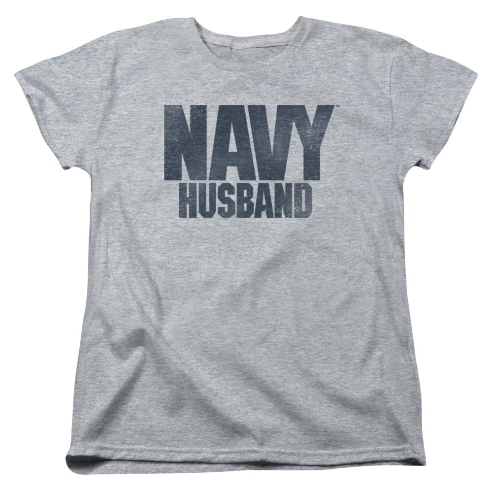 Navy Husband Women's 18/1 Cotton Short-Sleeve T-Shirt