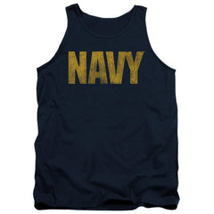 Navy Logo Men's 18/1 Cotton Tank Top