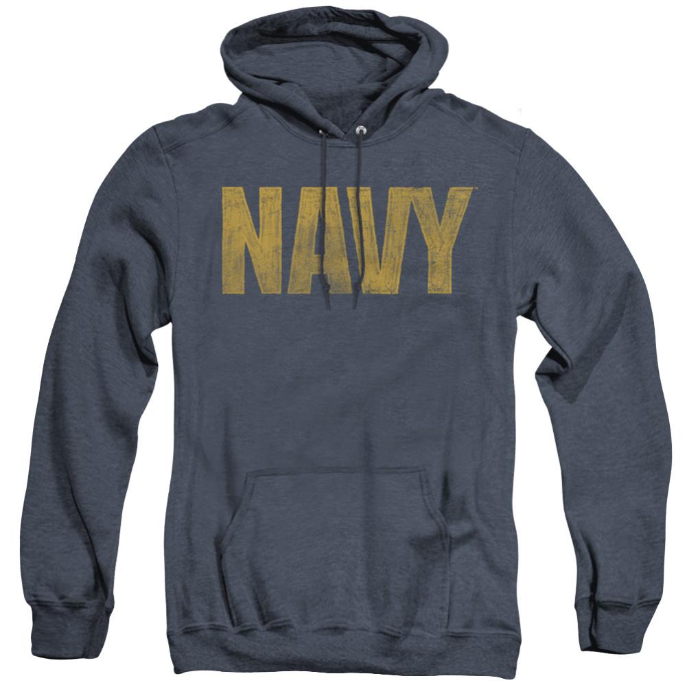 Navy Logo Men's Pull-Over Hoodie
