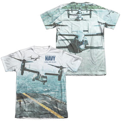 Navy Osprey (Front/Back Print) Men's Regular Fit Poly Cotton Short-Sleeve T-Shirt
