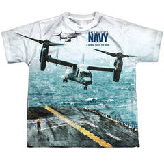 Navy Osprey Youth Regular Fit Poly Short-Sleeve T-Shirt