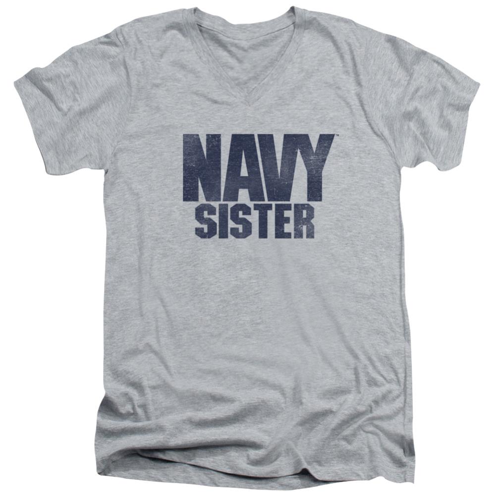 Navy Sister Men's 30/1 Cotton Slim V-Neck T-Shirt