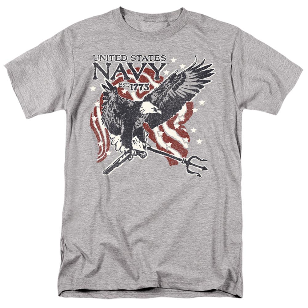 Navy Trident Men's 18/1 Cotton Short-Sleeve T-Shirt