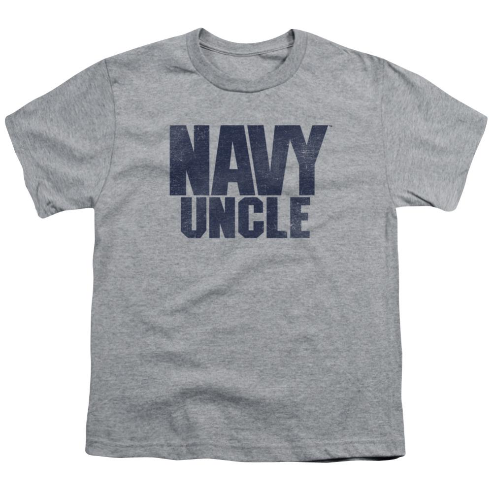 Navy Uncle Youth 18/1 100% Cotton Short-Sleeve T-Shirt