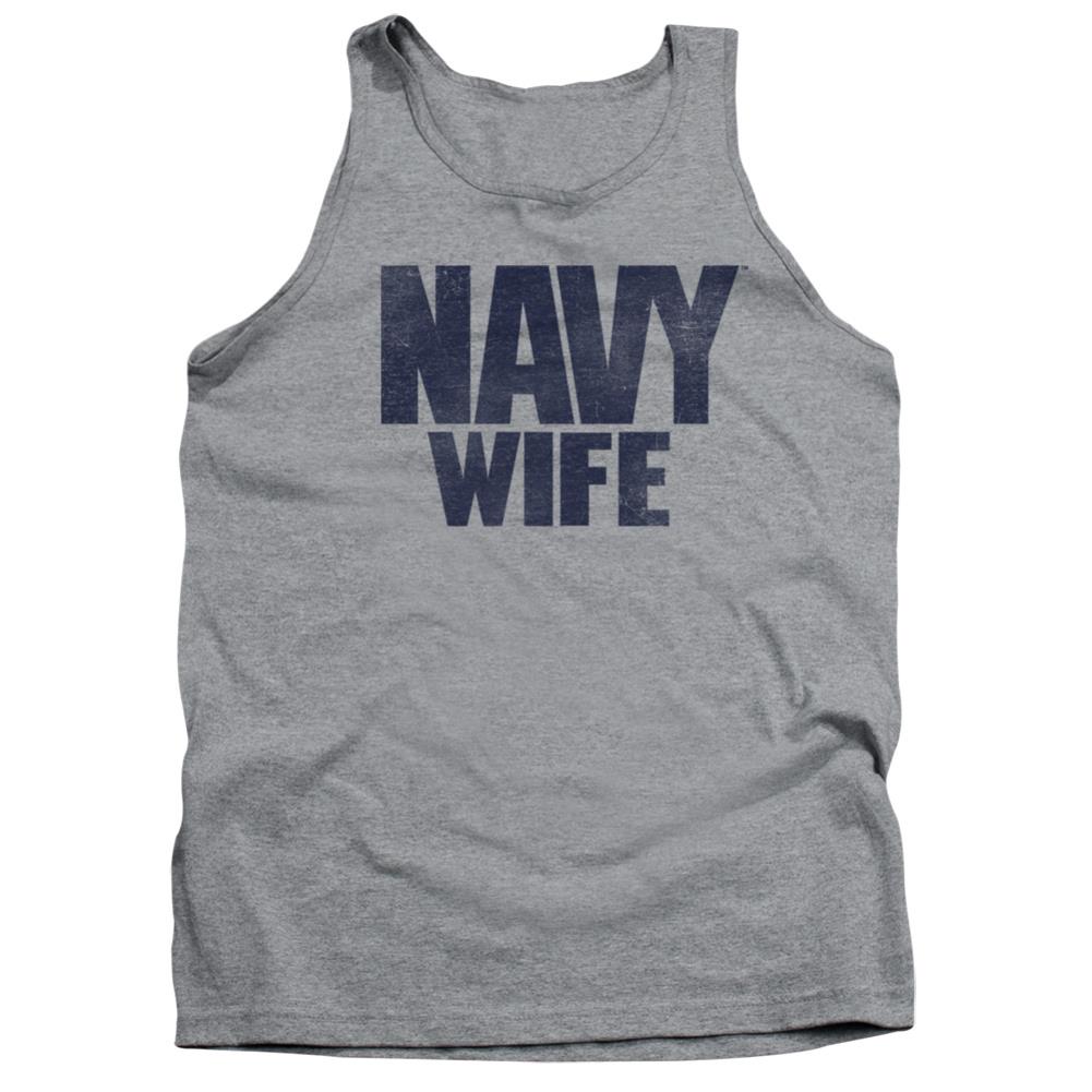 Navy Wife Men's 18/1 Cotton Tank Top